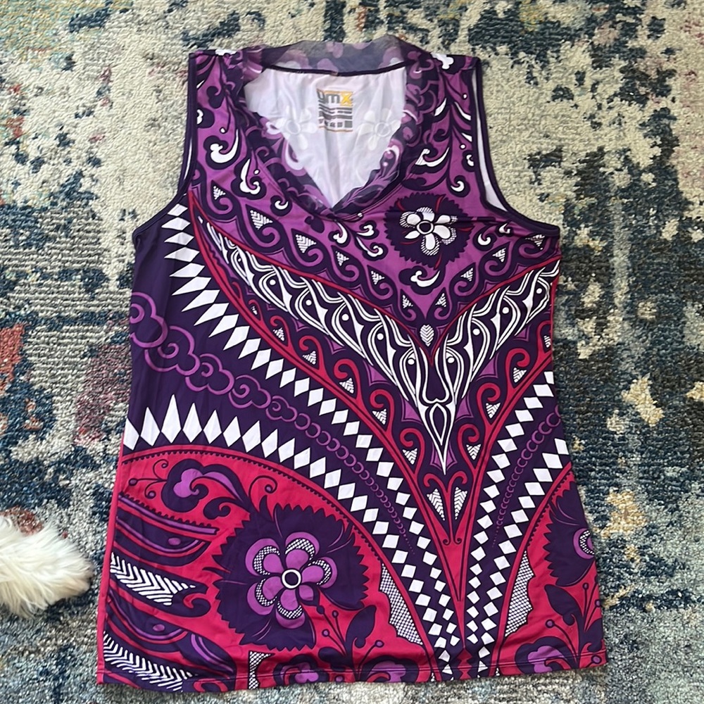 YMX Yellowman pink and purple tank